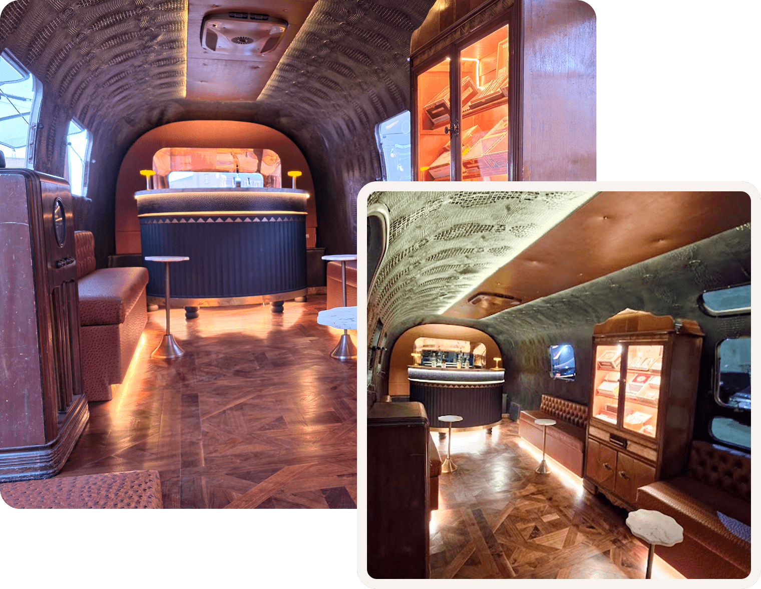 Stylish bar with elegant seating arrangement
